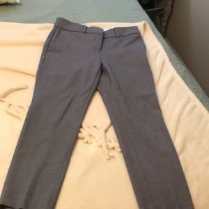 Blue and white small patterned loft dress pants